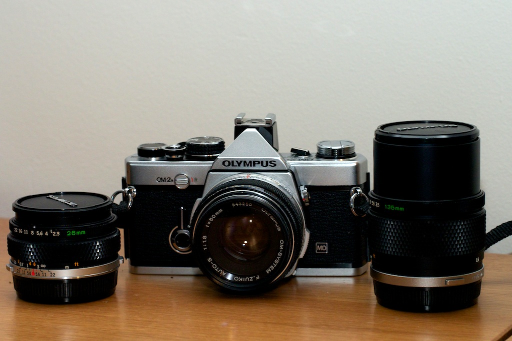 OLYMPUS OM-2/50mm. OM-1/50mm.OM-1/28mm